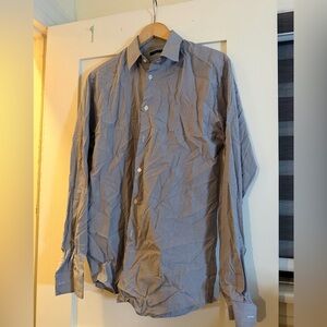 Theory Men's Light Blue Dress Shirt